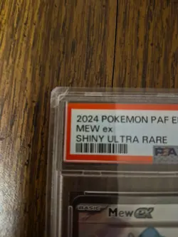 2024 Pokemon PAF En Mew EX Shiny Ultra Rare PSA Grade 9 #216 English - Image 2
