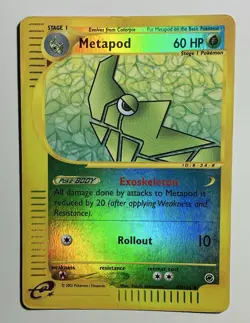 🧨Pokemon Metapod Expedition Base Set 087/165 60 Uncommon Reverse Holo🧨 - Image 1