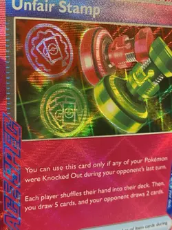 Unfair Stamp ACE SPEC 165/167 Pokemon TCG S&V Twilight Masquerade Trainer NM - Image 2