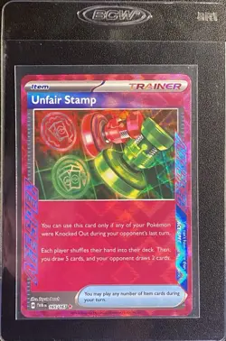 Unfair Stamp ACE SPEC 165/167 Pokemon TCG S&V Twilight Masquerade Trainer NM - Image 4