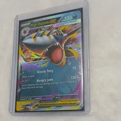 Pokemon Mega Sharpedo EX 061/094 Me02 Phantasmal Flames Double Rare Holo 330 HP - Image 1