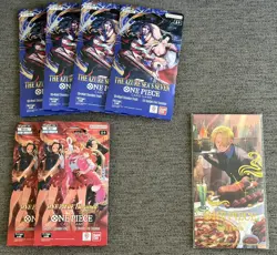 One Piece Heroines Edition EB-03 Sleeved Booster Pack Bundle In Hand! - Image 1