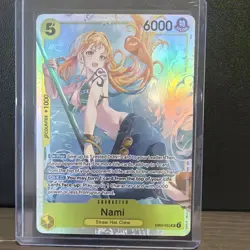 Bandai One Piece Nami EB03-053 Heroines Edition Special Full Art Holo 6000 Power - Image 1