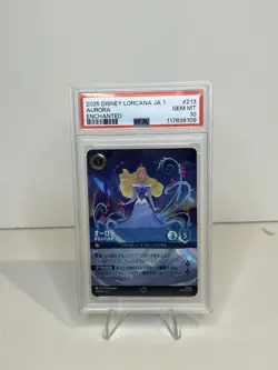 ENCHANTED Aurora Disney Lorcana 2025 JA 1 The Fist Chapter Japanese #213 PSA 10 - Image 1
