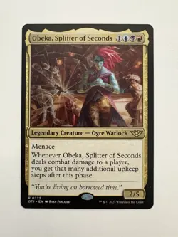 Obeka Splitter of Seconds MTG Magic the Gathering Card NM Near Mint OTJ - Image 1