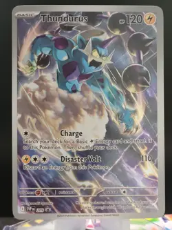 Thundurus 209 SV Scarlet & Violet Promo Cards Holo Black Bolt - Image 1
