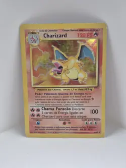 BASE SET - HOLO - 4/102 CHARIZARD - MP - WOTC POKEMON CARD PORTUGUESE !!! - Image 1