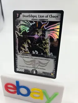 Duel Masters Deathliger Lion of Chaos Holo Rare Card 2004 S5/S10 NM - Image 1
