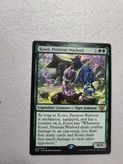 MTG Kosei, Penitent Warlord (26/192) Kamigawa Neon Dynasty Commander NM - Image 1