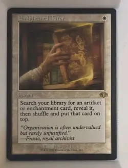 Enlightened Tutor (Retro Frame) 263 Dominaria Remastered DMR Mythic NM MTG 2023 - Image 1
