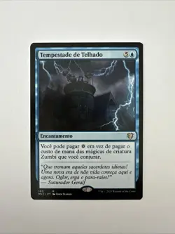 Rooftop Storm Commander: Innistrad: Midnight Hunt Regular Portuguese NM - Image 1