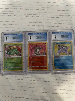 Pokemon GO Radiant Charizard, Blastoise, Venusaur TRIO CGC Set Gem Mint - Image 1