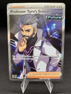 Professor Turo's Scenario 240/182 Pokemon SV04: Paradox Rift Full Art (NM) - Image 1