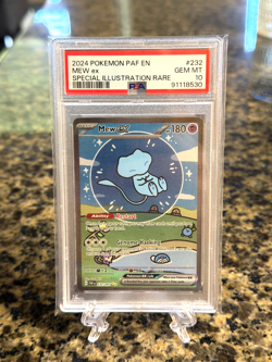 Pokemon Mew EX Bubble Mew PSA 10 Gem Mint 232/091 Sir SV Paldean Fates 2024 - Image 1