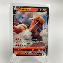TORKOAL V 24/202 Ultra Rare Holo Full Art Pokemon Sword & Shield - Image 2