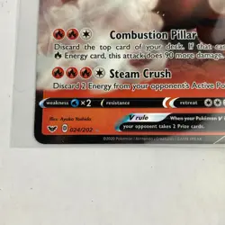 TORKOAL V 24/202 Ultra Rare Holo Full Art Pokemon Sword & Shield - Image 3
