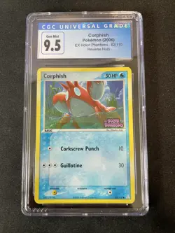CGC 9.5! 2006 Pokemon TCG - Corphish 62/110 Ex Holon Phantoms Reverse Holo - NM - Image 1
