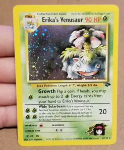 Pokemon TCG ERIKA'S VENUSAUR 4/132 ☆ HOLO RARE GYM CHALLENGE UNLIMITED NEAR MINT - Image 1