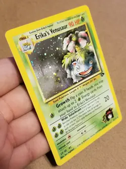 Pokemon TCG ERIKA'S VENUSAUR 4/132 ☆ HOLO RARE GYM CHALLENGE UNLIMITED NEAR MINT - Image 3