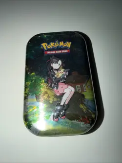 Pokemon Crown Zenith Mini Tin Marnie & Morpeko English 2023 - Image 1