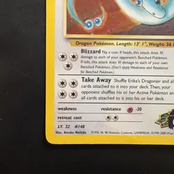 Pokemon Vintage Holo Erika's Dragonair 004/132 Gym Heroes Wotc 2000 - Image 5