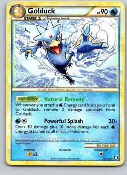 Golduck 22/102 Triumphant Rare Pokemon NM - Image 1