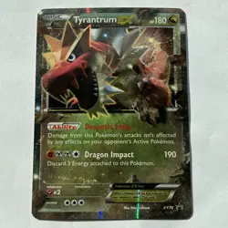 Pokemon Tyrantrum EX XY70 XY Black Star Promo Holo Basic Dragon HP 180 2015 190 - Image 1