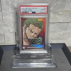 2022 One Piece Roronoa Zoro Alternate Art - Romance Dawn OP01 #001 PSA 10 - Image 1