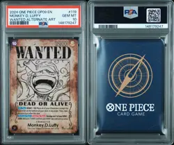 2024 One Piece English Monkey D Luffy OP05-119 Wanted Poster Alt Art PSA 10 💎 - Image 2