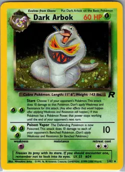 Dark Arbok 2/82 Holo Team Rocket - Pokemon Card - NM - Image 1