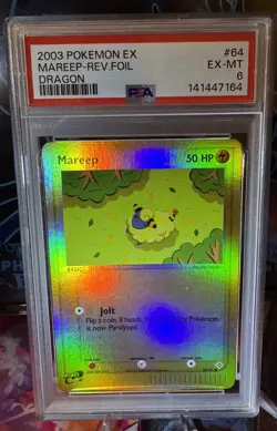 Mareep 64/97 PSA 6 Reverse Holo Ex Dragon Pokemon Card 🔥🔥 - Image 1