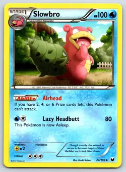 Slowbro - Dark Explorers 24/108 Black White Kouki Saitou Pokemon TCG Card LP - Image 1