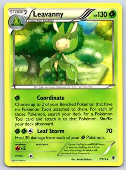 Leavanny - XY Phantom Forces 7/119 Rare Atsuko Nishida Pokemon Card NM - Image 1