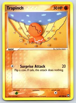 Trapinch - EX Power Keepers 68/108 Vintage Sachiko Adachi Pokemon TCG Card LP - Image 1