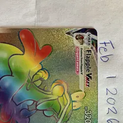 Pokemon Flapple VMAX 164/163 Swsh05: Battle Styles Secret Rainbow Rare Holo Card - Image 3