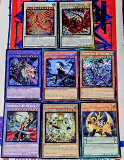 Yugioh 9-Card Lot - 5 Prismatic Ultimate Rares & 4 Prismatic Collector's Rares - Image 1