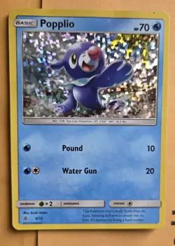 Pokemon TCG Popplio - 4/12 McDonald's Promo Card MP - Image 1