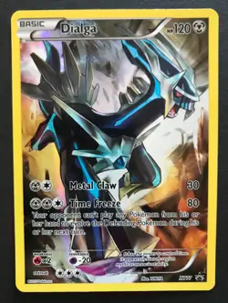 Dialga XY77 XY PROMO RARE HOLO Pokemon Card FULL ART Shiny Near Mint - Image 1