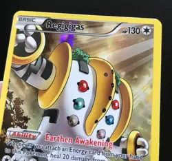 Regigigas XY82 XY PROMO RARE HOLO Pokemon Card FULL ART Shiny Near Mint - Image 4