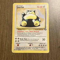 Pokemon Snorlax Jungle 27/64 Rare 90 HP Basic Regular Card Pokemon TCG - Image 1