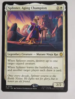 Splinter, Aging Champion - 0104 - TMC Teenage Mutant Ninja Turtles - MTG NM/M - Image 1