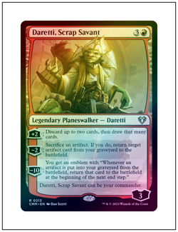 1x Daretti, Scrap Savant, Foil, Commander Masters, Magic MTG NM - Image 1