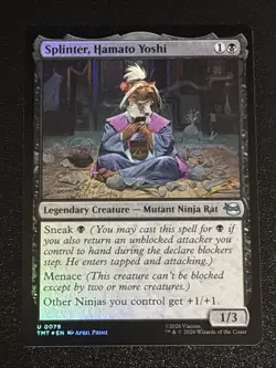 MTG Teenage Mutant Ninja Turtles Splinter, Hamato Yoshi Foil 0079 NM - Image 1