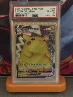 Pokemon Pikachu VMAX 046/184 S8b: Vmax Climax Japanese PSA GEM MINT 10 - Image 1