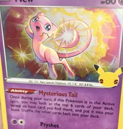 🦄 This Pokemon Gives Legendary!✨Mew 011/025 HOLO✨2021 TCG Celebrations 25th✨LP - Image 2