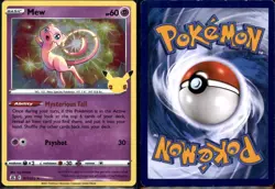 🦄 This Pokemon Gives Legendary!✨Mew 011/025 HOLO✨2021 TCG Celebrations 25th✨LP - Image 3