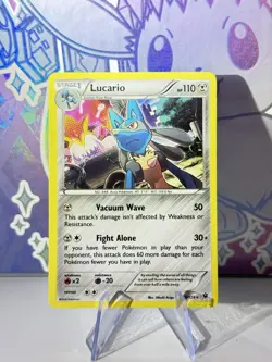 Lucario 63/124 Holo Pokemon Fates Collide English Lightly Played LP - Image 1