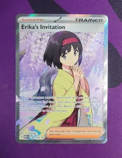 Erika's Invitation #196/165 Trainer Scarlet & Violet 151 FullArt Pokemon TCG A - Image 2