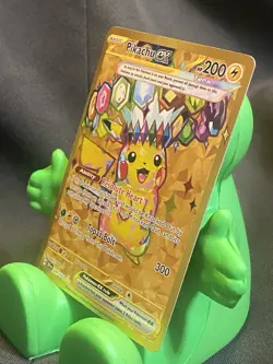 Pikachu EX Sv08 Surging Sparks Hyper Rare Full Art Holo 247/191 Pokemon Card - Image 2