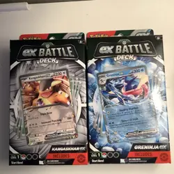 Pokemon TCG EX Battle Deck Greninja and Kangaskhan Set of 2 - Image 1